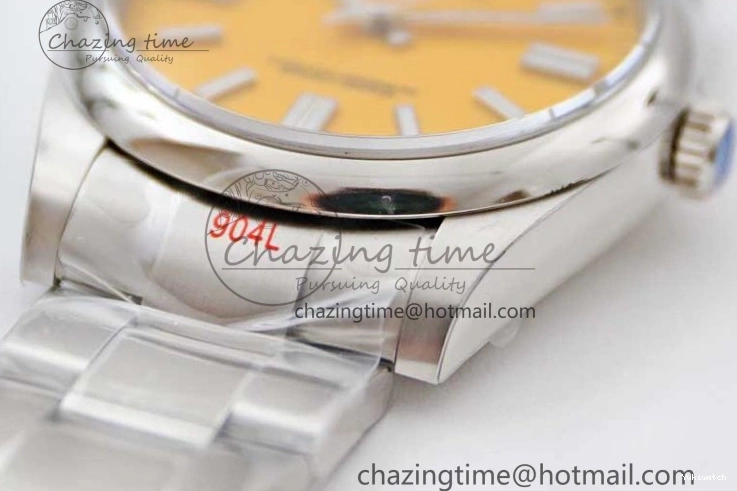SS Bracelet Oyster 124300 EWF 1:1 41mm 904L Steel Yellow Perpetual Dial Best on A2824 Edition 0314